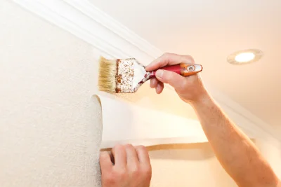 Pose de papier peint à Beaune — revêtements muraux et toiles de verre